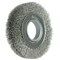 Weiler 6" Medium Face Crimped , .0118" Stainless Steel Fill, 2" Arbor Hole 6450 - alternate 2
